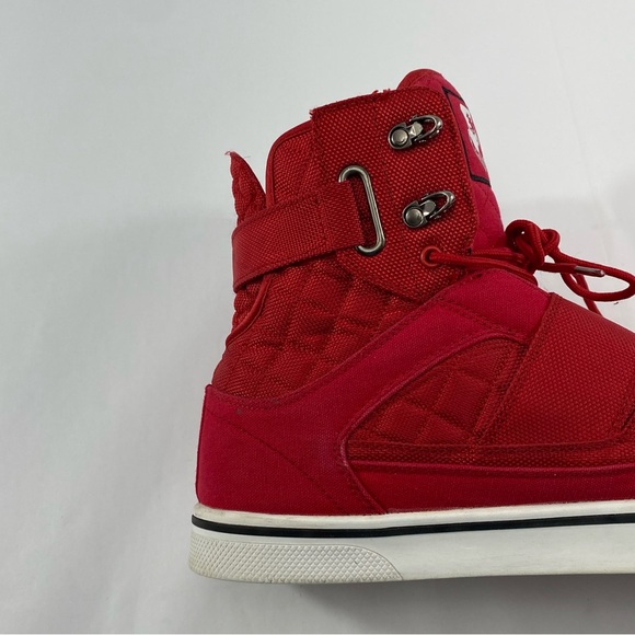 VLADO ATLAS 2 High Top Sneakers Red Lace Up Men’s Size 12 Shoes IG-1500-5C - Picture 10 of 16